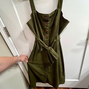 Army Green Midi Dress Size S